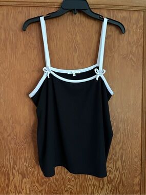 Black & White Trim Tank Top